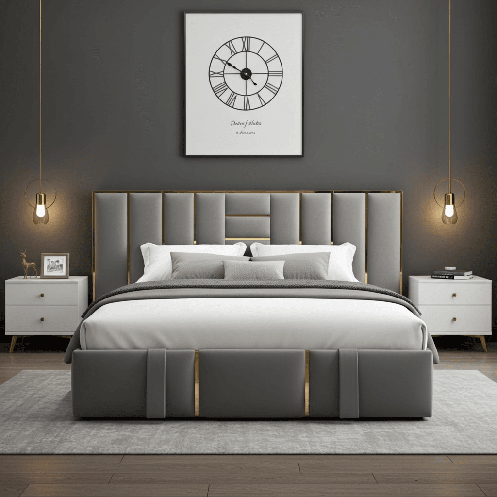 Aurora Luxe Upholstered Bed Frame