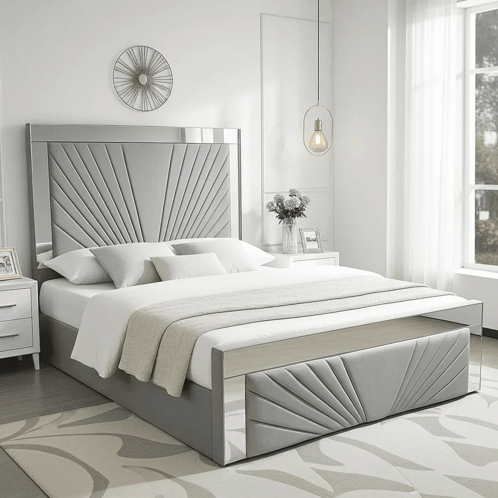 2025 Metropolitan Wingback Lines Bed Frame