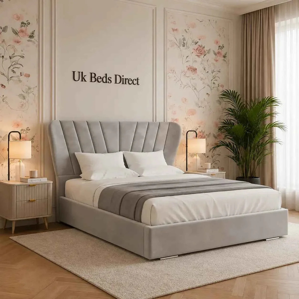 Alora Premium Upholstered Bed Frame | UK Beds Direct