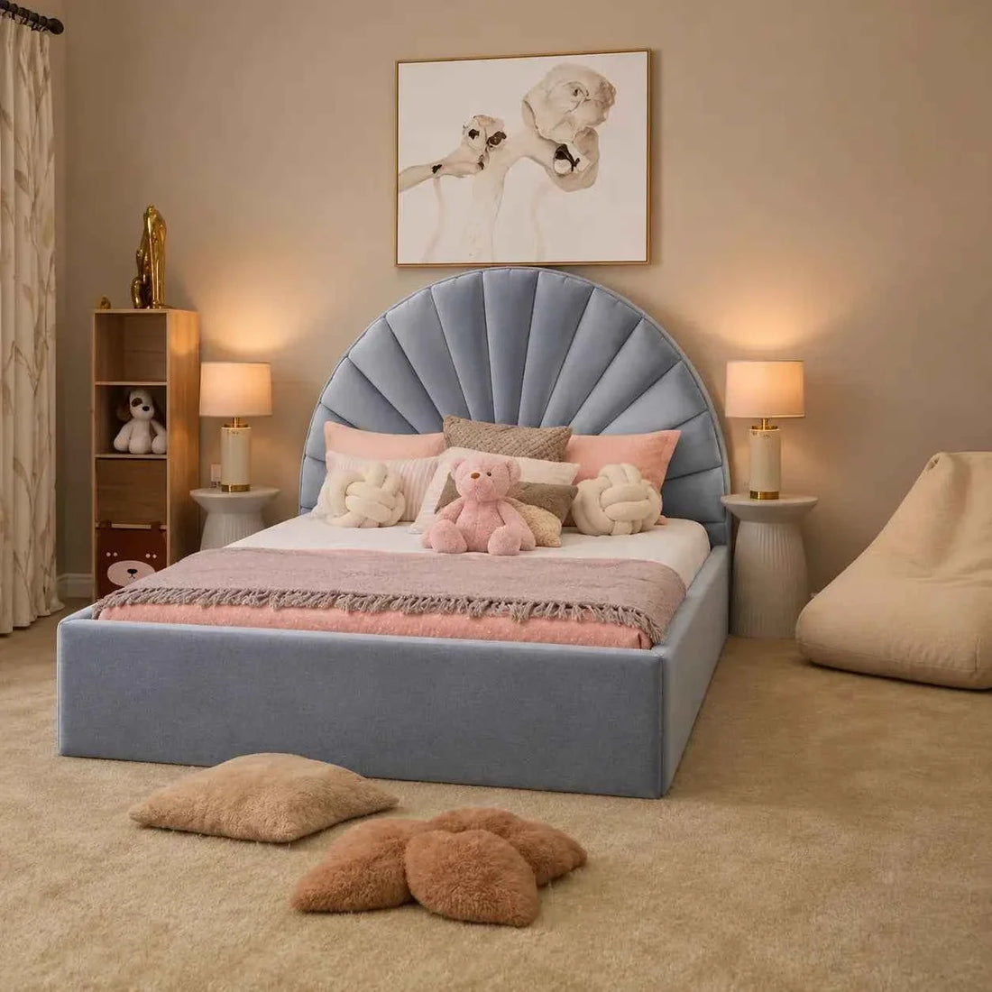 Buttercup Kids Upholstered Bed Frame | UK Beds Direct