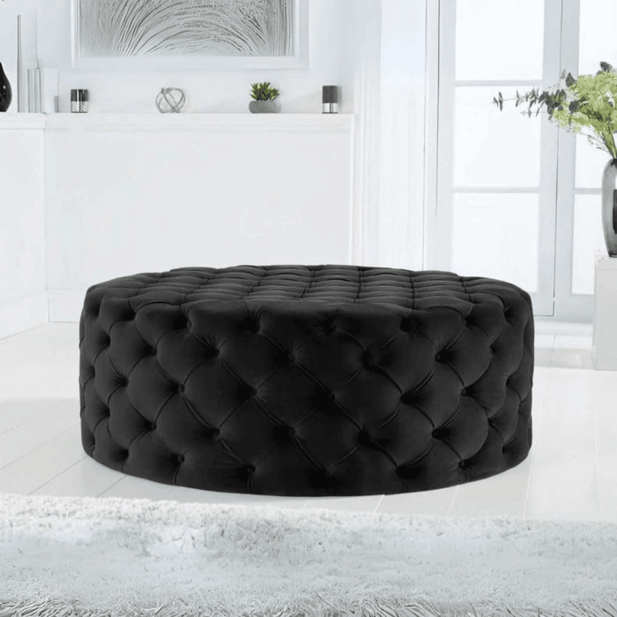 Brixton One Round Footstool UK