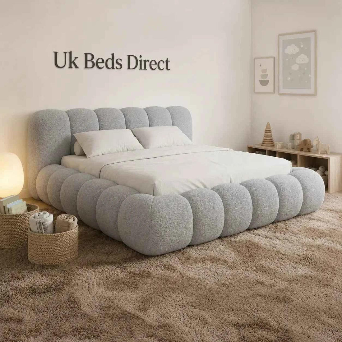 Fenton Signature Luxury Upholstered Bed Frame | UK Beds Direct