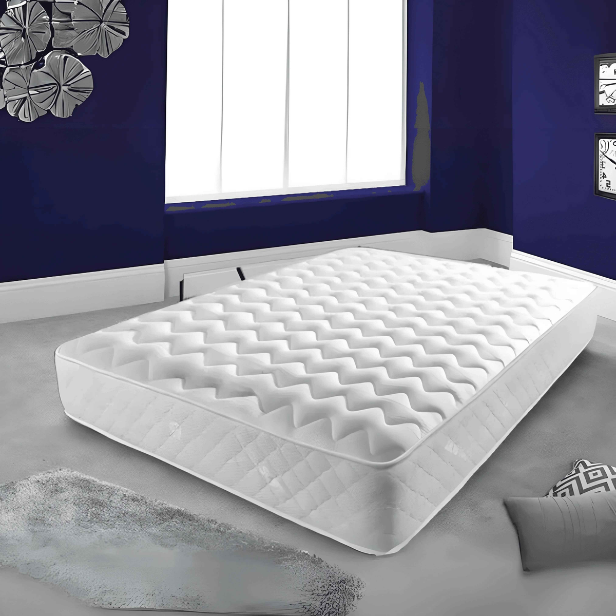 Alexandra 'High Base' Ambassador Bed Frame UK – Luxury Upholstered Bed | UK Beds Direct