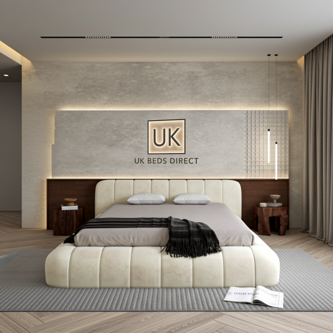 Jorge End Lift Ottoman Bed Frame – Safe, Stylish & Space-Saving