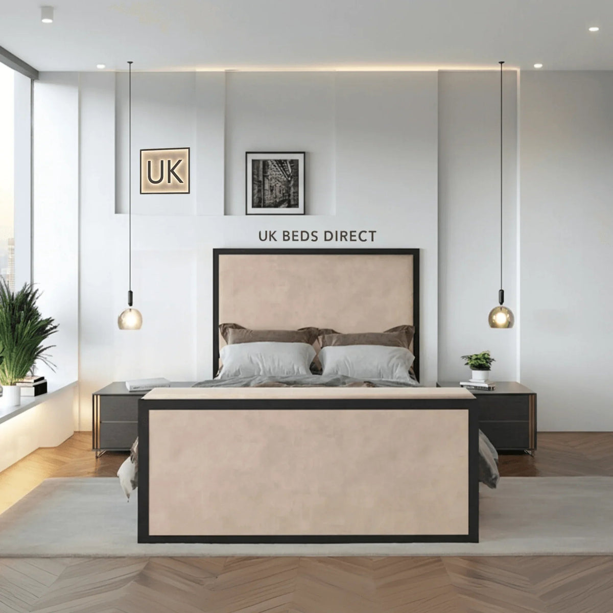The Sienna Simple Upholstered Bed Frame– 2025 Luxury Beds Collection