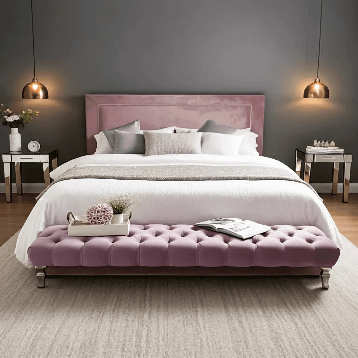 Zanetti Milano Bed Frame – Luxury Chesterfield Style