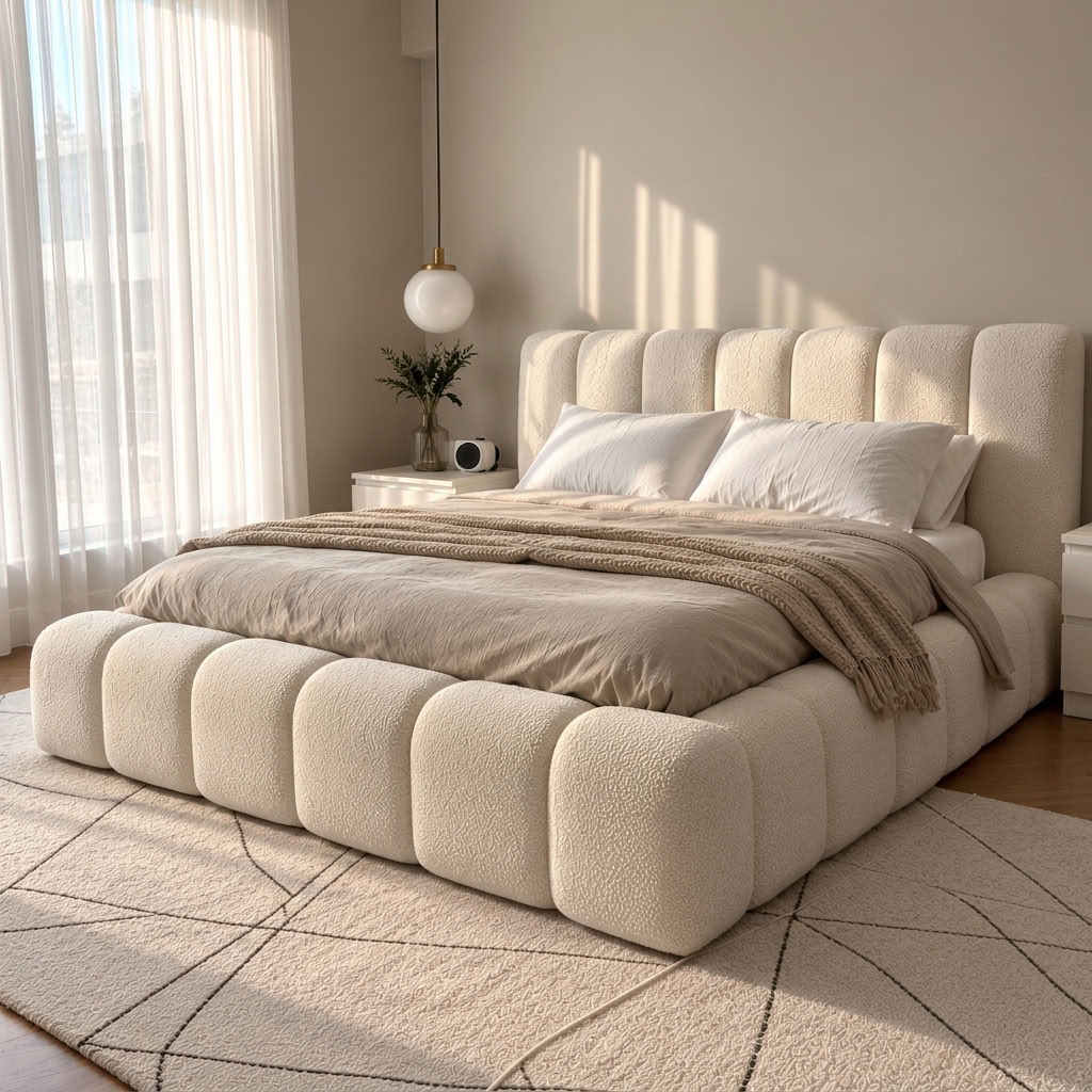 Lunar Signature Luxury Upholstered Bed Frame | UK Beds Direct