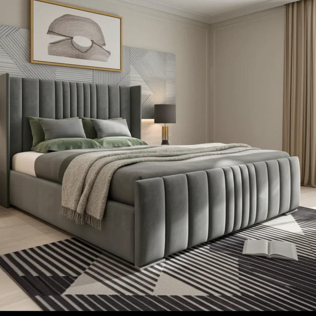 Upfront Ambassador Bed Frame – Luxury Upholstered Bed with Storage Options