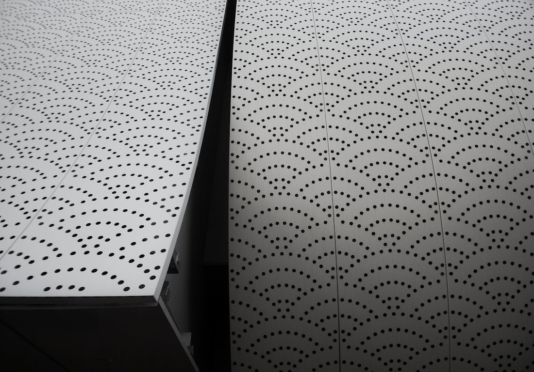 white and black floral textile