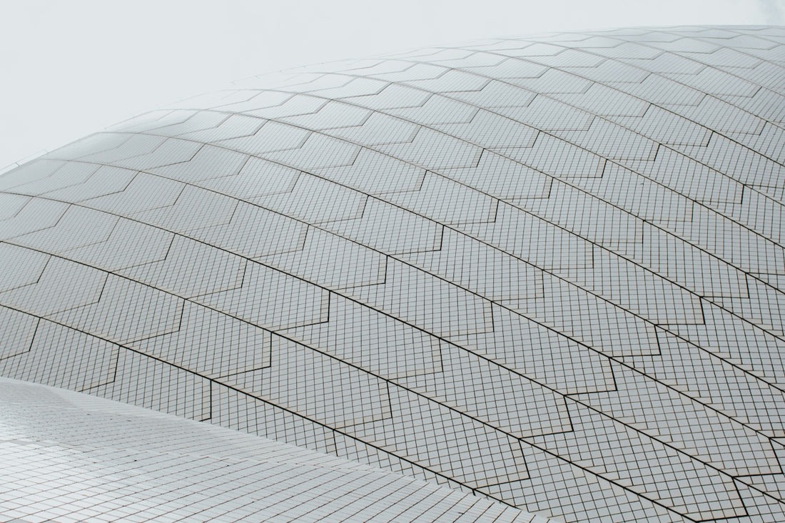 The sydney opera house roof up close