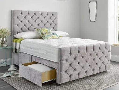 Olive Upholstered Divan Bed