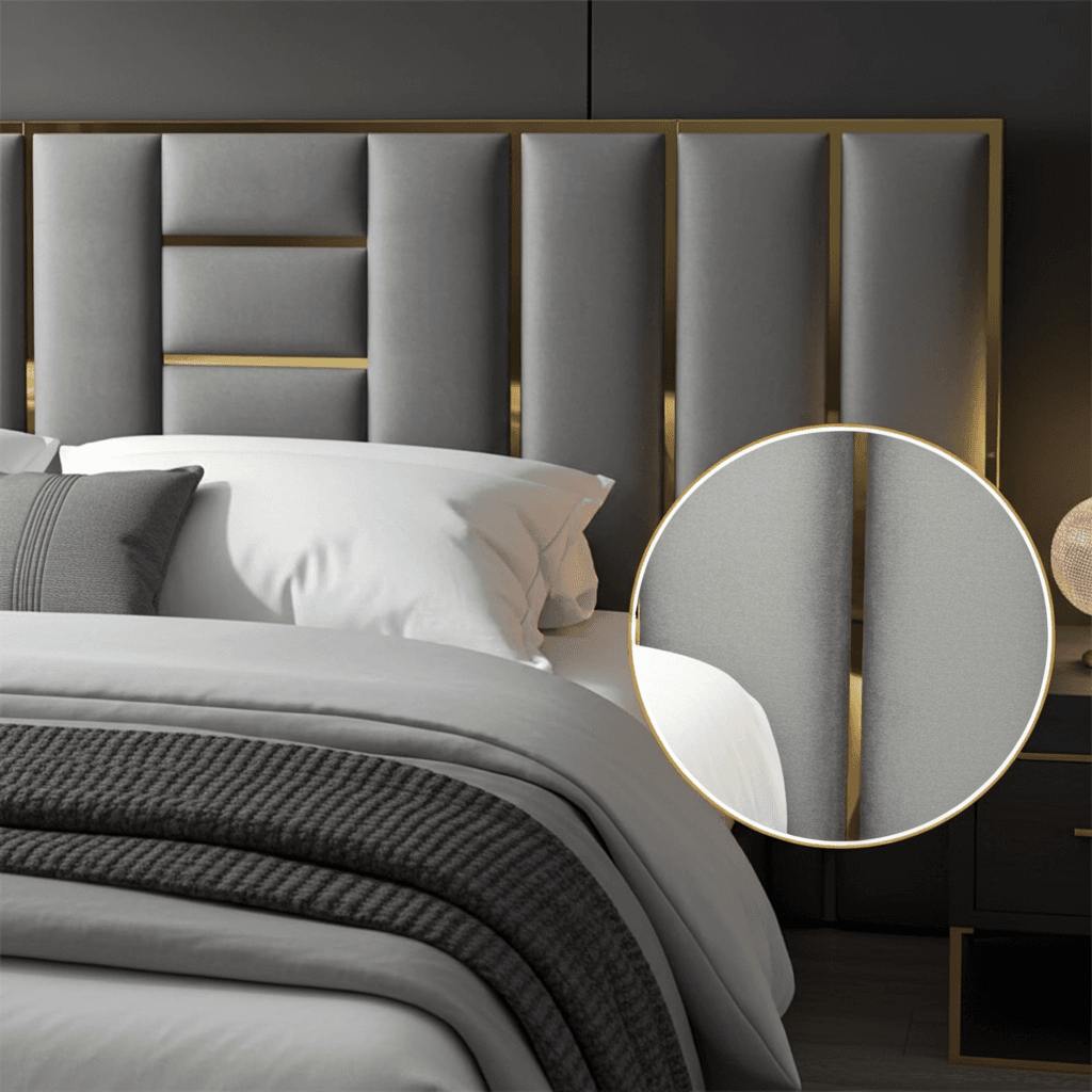 Aurora Luxe Upholstered Bed Frame - UK Beds Direct ltd