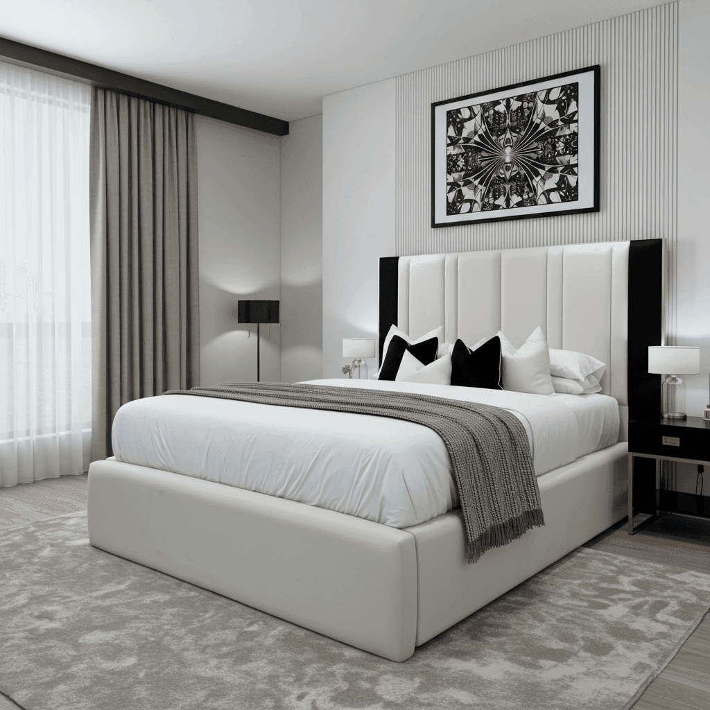 Verona Elegance Bed Frame – Luxury Upholstered Bed for Modern Bedrooms - UK Beds Direct ltd