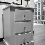 Aylesbury Mid Oak 3 Drawer Bedside Cabinet – Solid FSC-Certified Wood, Assembled - UK Beds Direct ltd