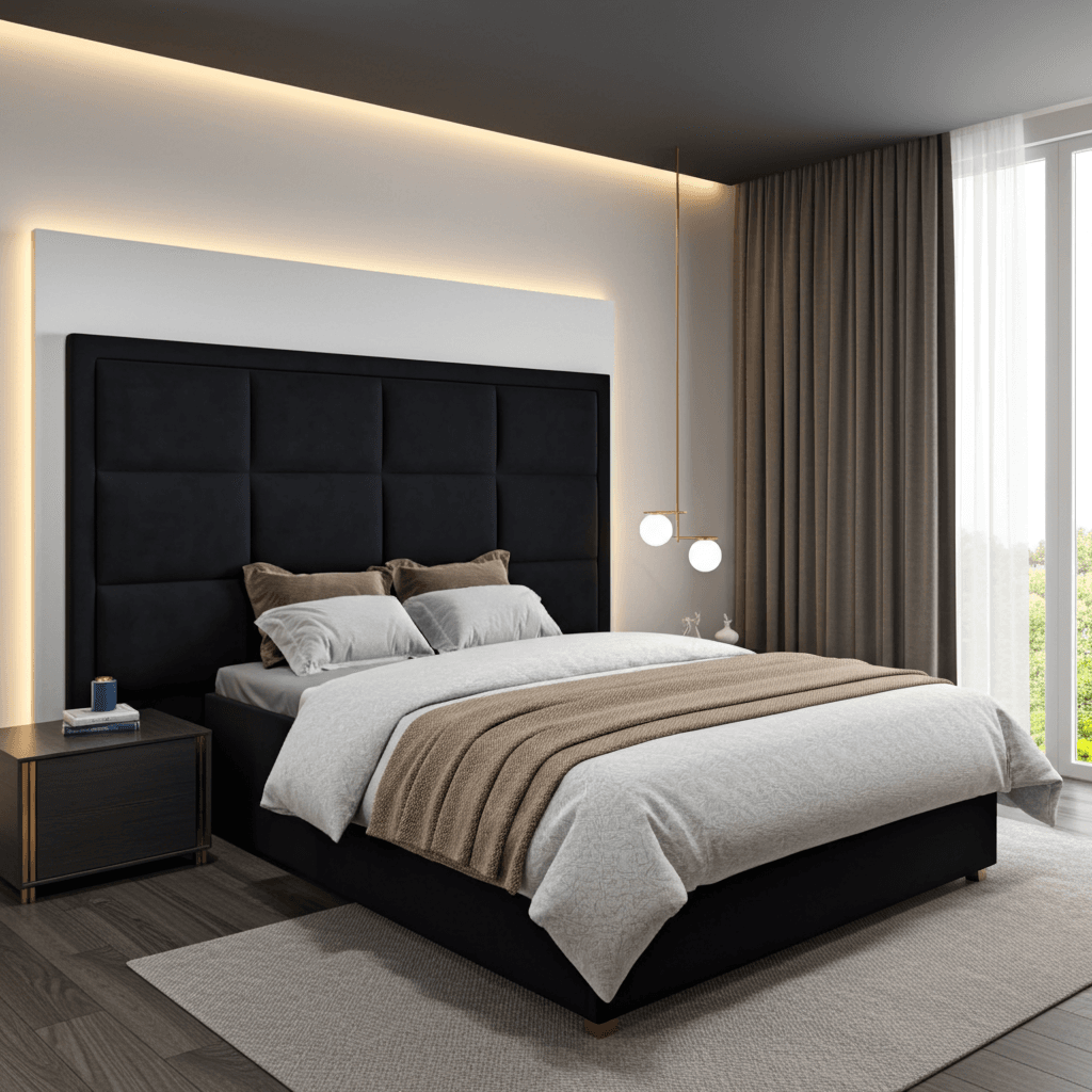 Nero Tufted Upholstered Bed Frame - UK Beds Direct ltd