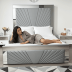 2025 Mirror Bed – A Luxurious Blend of Elegance and Comfort - UK Beds Direct ltd