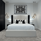 Verona Elegance Bed Frame – Luxury Upholstered Bed for Modern Bedrooms - UK Beds Direct ltd