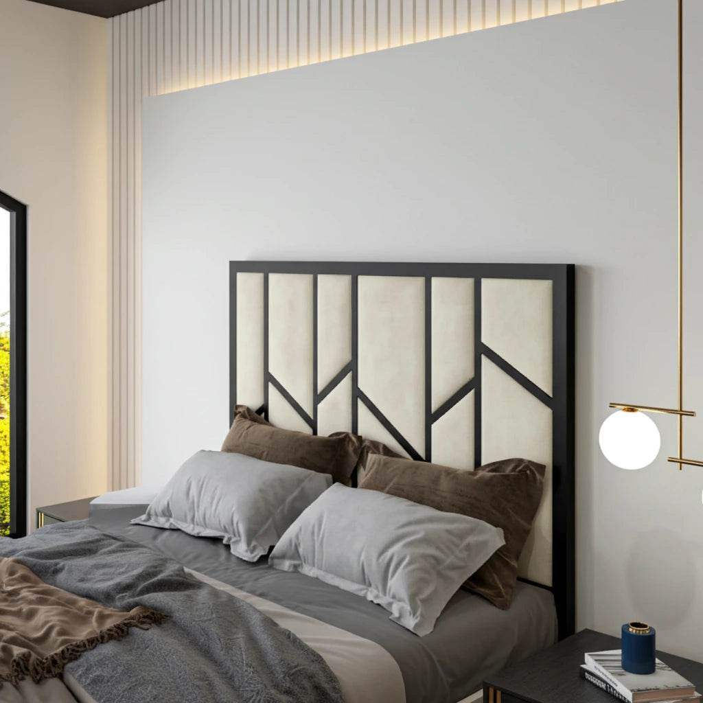 Elora Panel-Lined Upholstered Bed Frame – Modern Fabric Bed | UK Beds Direct - UK Beds Direct ltd