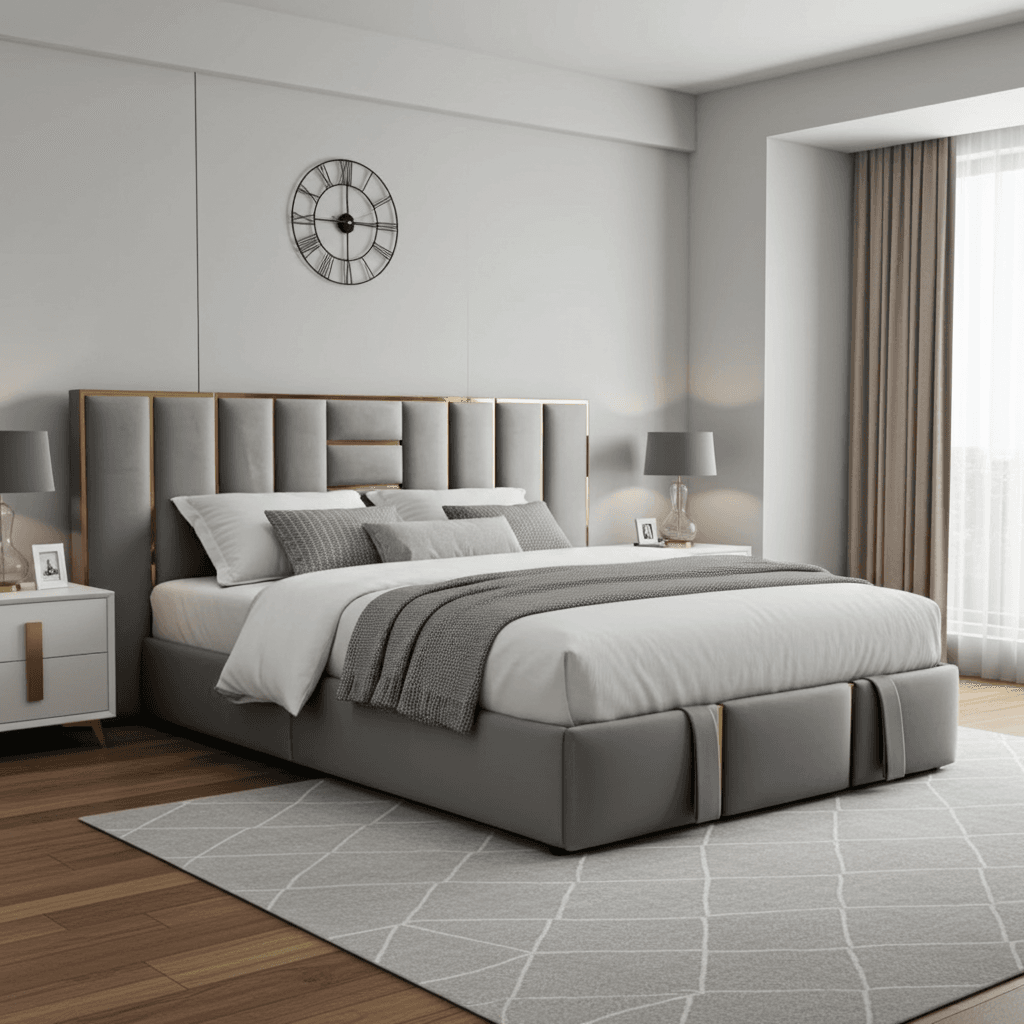 Aurora Luxe Upholstered Bed Frame - UK Beds Direct ltd