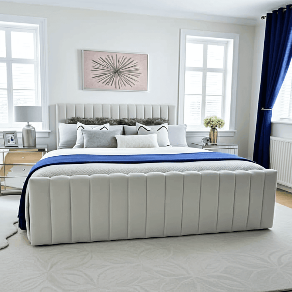 Francis Italian Modern Chesterfield Bed Frame - UK Beds Direct ltd