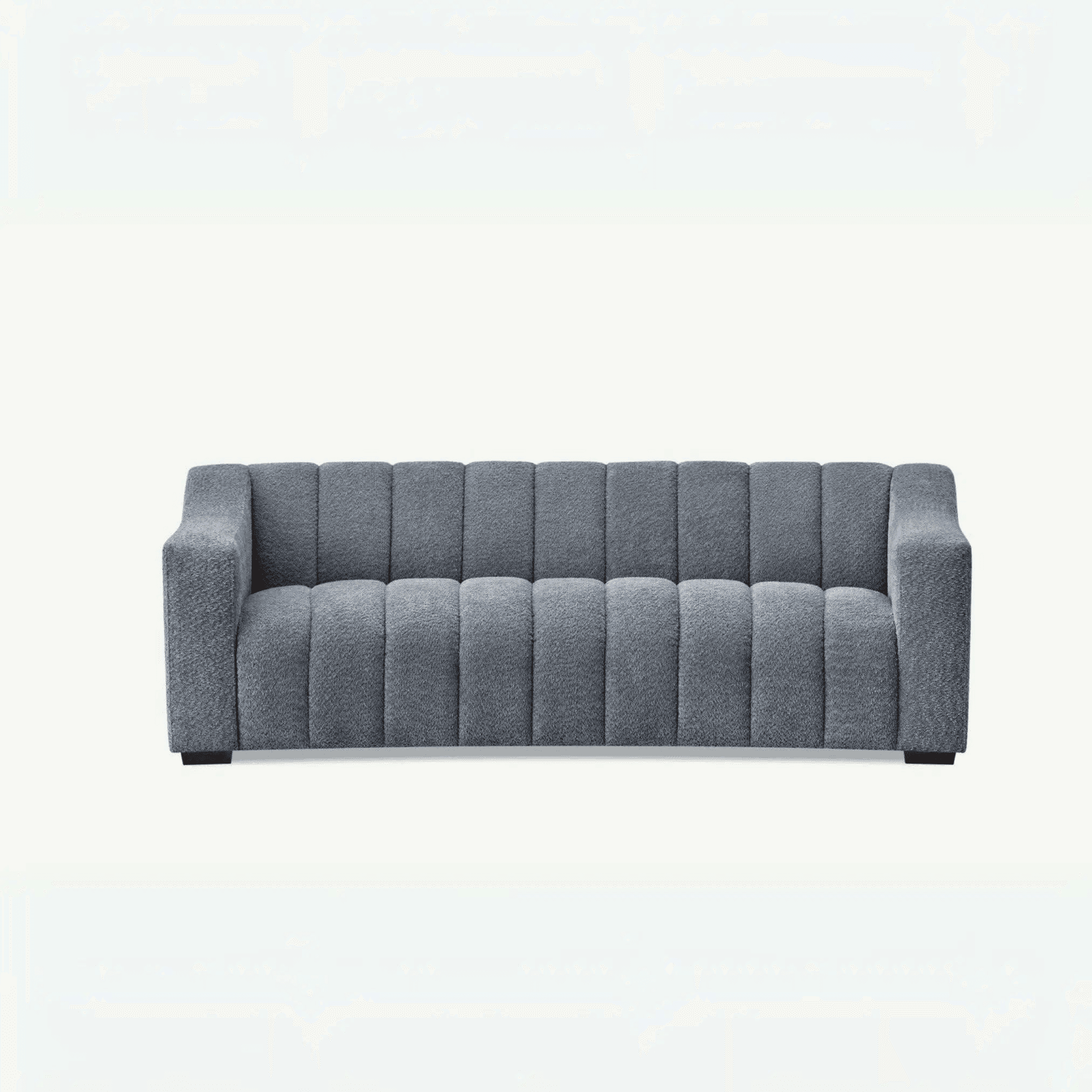 Aluxo Astoria 3 Seater Sofa in Iron Boucle Fabric - UK Beds Direct ltd