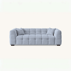 Aluxo Tribeca Sofa in Pearl Bouclé Fabric - UK Beds Direct ltd