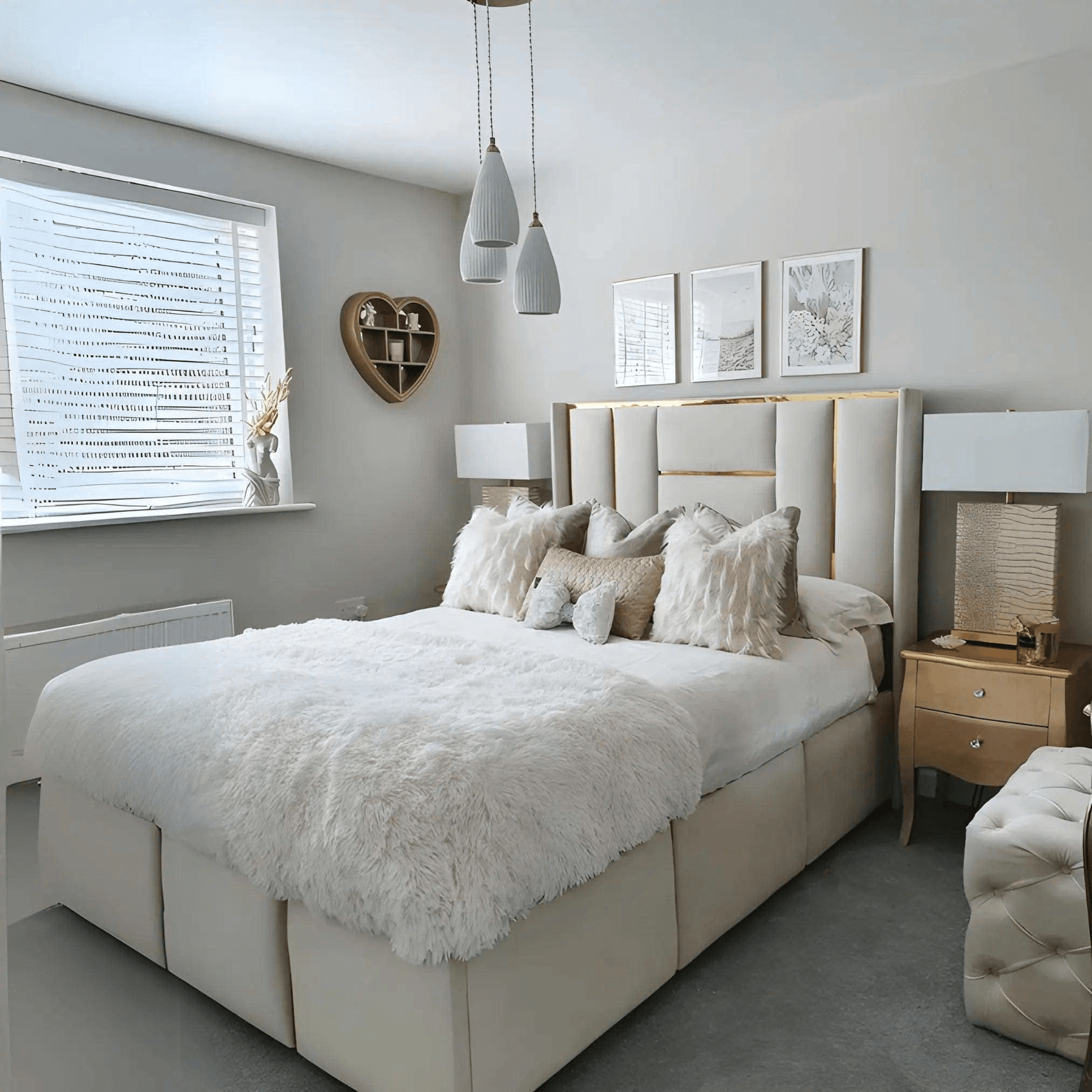 Luxe Panel Bed Frame – Luxury Bespoke Handmade Bed | UK Beds Direct - UK Beds Direct ltd