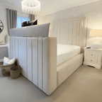 Rayna Panel Lined Tv Bed - UK Beds Direct ltd