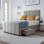 Sydney Classic Divan Bed – Tailored Finish with Matching Headboard - UK Beds Direct ltd