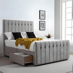 Austin Divan Bed – Tailored Finish with Matching Headboard - UK Beds Direct ltd