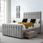 Austin Divan Bed – Tailored Finish with Matching Headboard - UK Beds Direct ltd