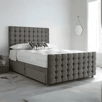Monaco Divan Bed-Tailored Finish with Matching Headboard - UK Beds Direct ltd