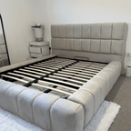 2025 Cube Ambassador Bed Frame – Bespoke Upholstered Bed - UK Beds Direct ltd