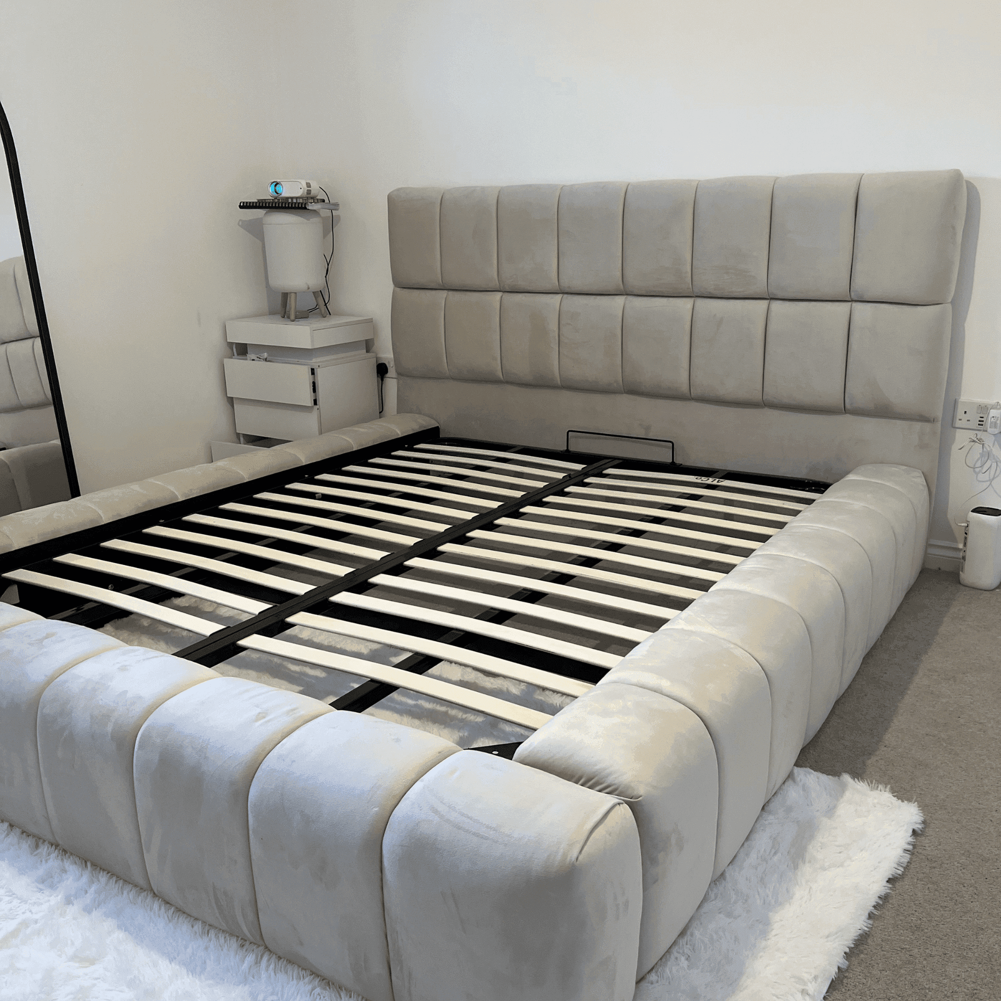 2025 Cube Ambassador Bed Frame – Bespoke Upholstered Bed - UK Beds Direct ltd