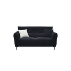 Aluxo Albany Sofa Range in Black Lux Boucle Fabric - UK Beds Direct ltd