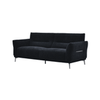 Aluxo Albany Sofa Range in Black Lux Boucle Fabric - UK Beds Direct ltd
