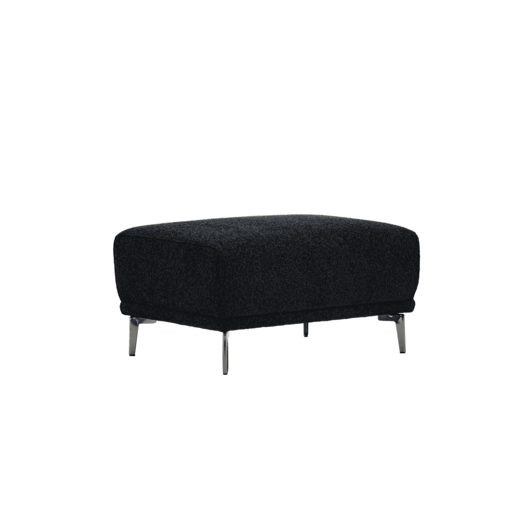 Aluxo Albany Sofa Range in Black Lux Boucle Fabric - UK Beds Direct ltd