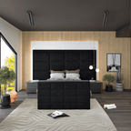 Nero Tufted Upholstered TV Bed in Black with Integrated TV Lift – UK Beds Direct