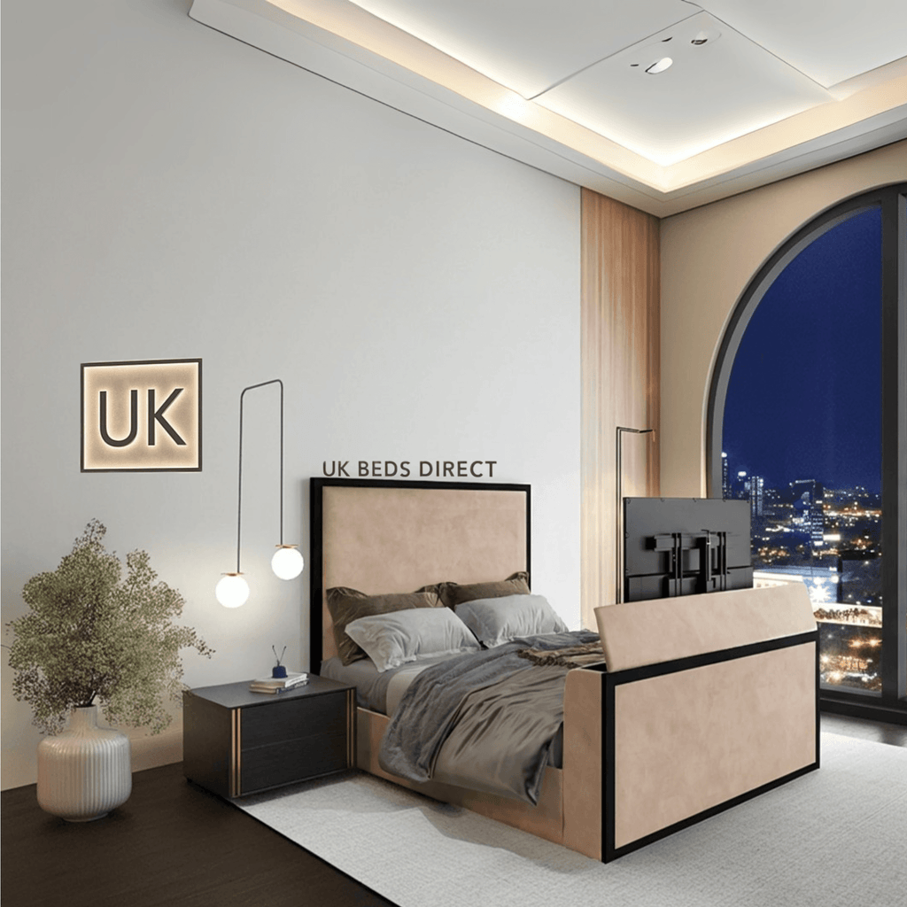 Skyline TV Bed with Remote Control Lift - UK Beds Direct ltd
