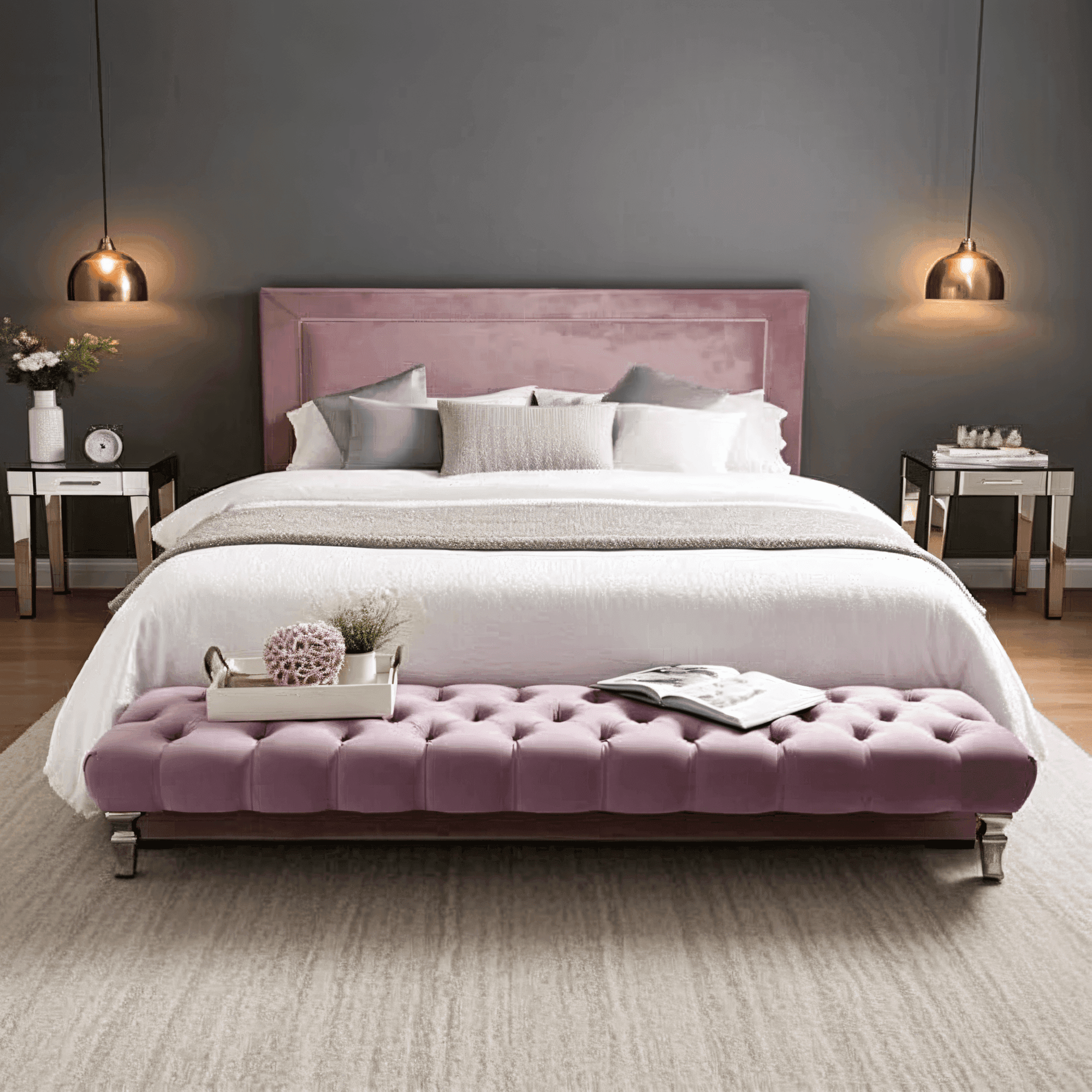 Zanetti Milano Bed Frame – Luxury Chesterfield Style - UK Beds Direct ltd