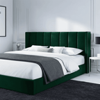 Francis Wingback Bed Frame – Chesterfield Upholstered Wingback Bed - UK Beds Direct ltd