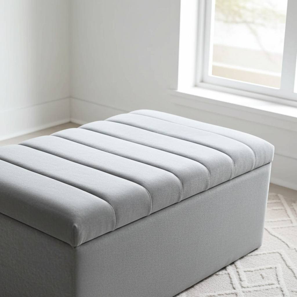 Luxury Upholstered Blanket Box – Stylish Storage with Everyday Function