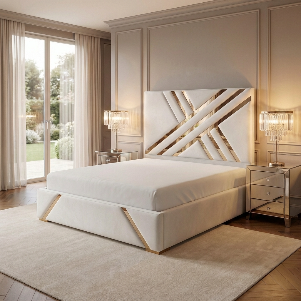 The Opulence Gold Statement Bed 2026