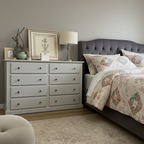 Cambridge 8-Drawer Chest – White, Grey & Dark Grey