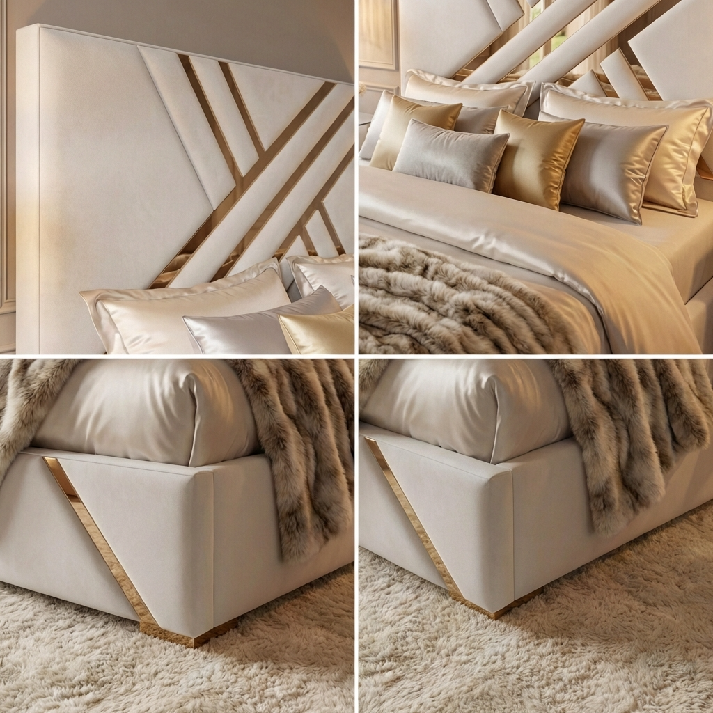 The Opulence Gold Statement Bed 2026