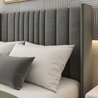 2025 Metropolitan Wingback Lines Bed Frame