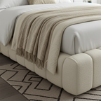 2025 Curve Cloud Bed– Ultra Comfort Upholstered Bed Frame | Luxury Fabric Bed UK