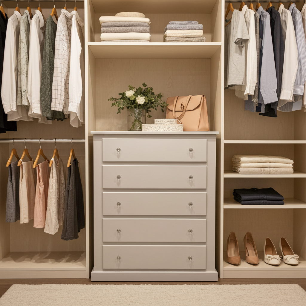 Kensington 5-Drawer Chest – Classic Grey Bedroom Storage