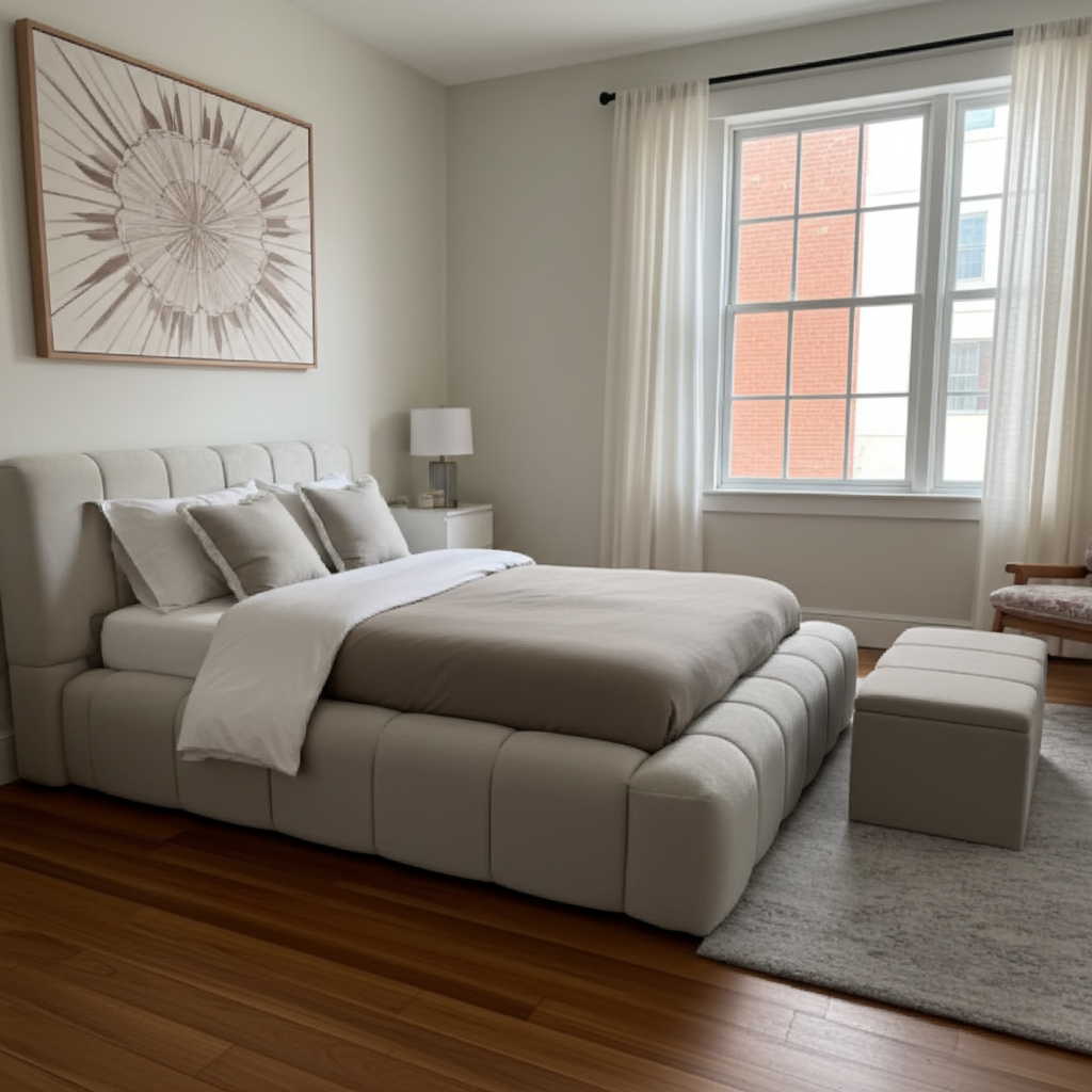 2025 Cloud Bed – Ultra Comfort Upholstered Bed Frame | Luxury Fabric Bed UK - UK Beds Direct ltd