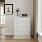 Kensington 5-Drawer Chest – Classic Grey Bedroom Storage